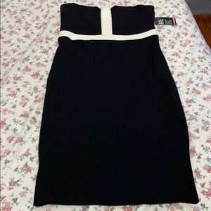 Express Black Tube Midi Dress